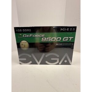 EVGA NVIDIA GeForce‎ 9500 GT 1GB DDR2 PCI-E 2.0 Graphics Card GPU New Sealed